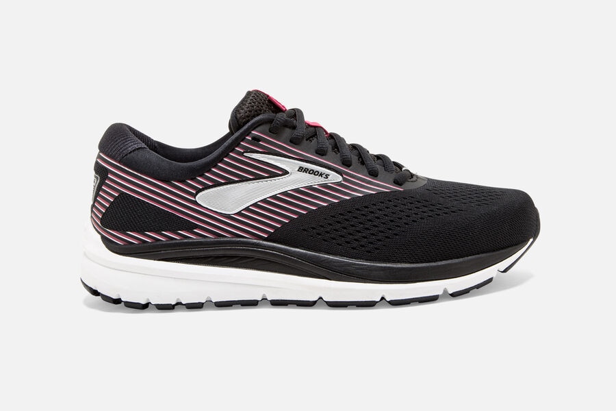 Brooks Israel Addiction 14 Road Running Shoes Womens - Black/Pink/Silver - VHZ-973152